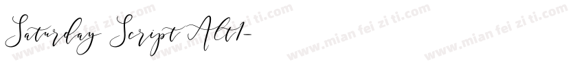 Saturday Script Alt1字体转换
